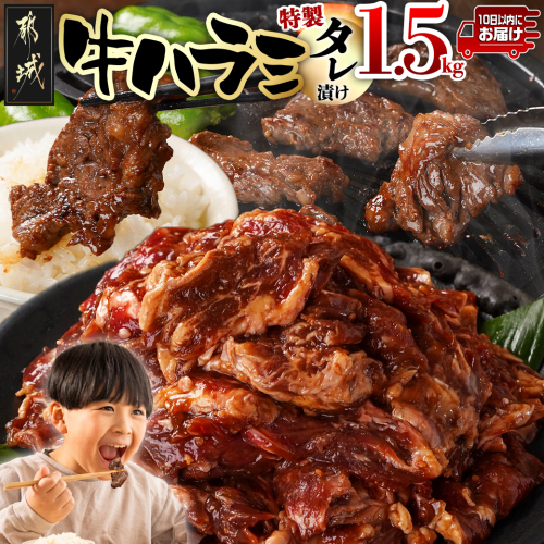牛ハラミ タレ漬け1.5kg≪みやこんじょ特急便≫_14-3304-Q