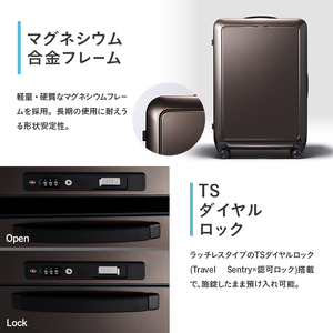 PROTeCA SHISUI F 00554(ショコラブラウン) 99L プロテカ 双輪 日本製 キャスターストッパー 7-10日の旅行におすすめ キャリー キャリーケース かばん バッグ 国産