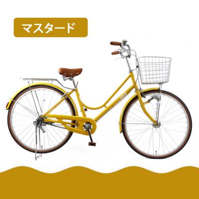 ふるさと納税 京都市 【エイリン】【組立済み発送】ファミリーサイクル26型 KN26NROL【マスタード】