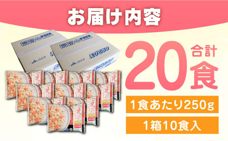 【忙しい毎日に！】JAさがオリジナル エビピラフ 250g×10食入 2箱セット / レンジ 簡単調理 佐賀県産米 さがびより / 佐賀県 / さが風土館季楽 [41AABE037]