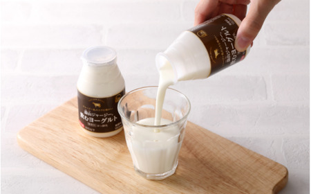 【月2回×12カ月定期便】 蒜山ジャージー飲むヨーグルトセット×月2回ずつ×12カ月 岡山 真庭 乳製品 マンゴー 人気 デザート スイーツ ギフト 冷蔵 健康 【hiru023-01tk】