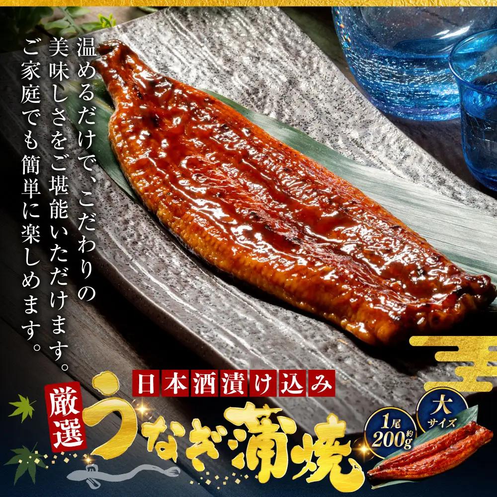 うなぎ蒲焼 200g×4尾セット 職人 手焼き 真空 冷凍 北海道 ウナギ 鰻 かばやき