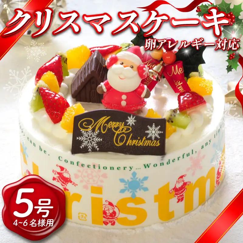 【 クリスマスケーキ 】 アレルギー対応 クリスマスケーキ 5号