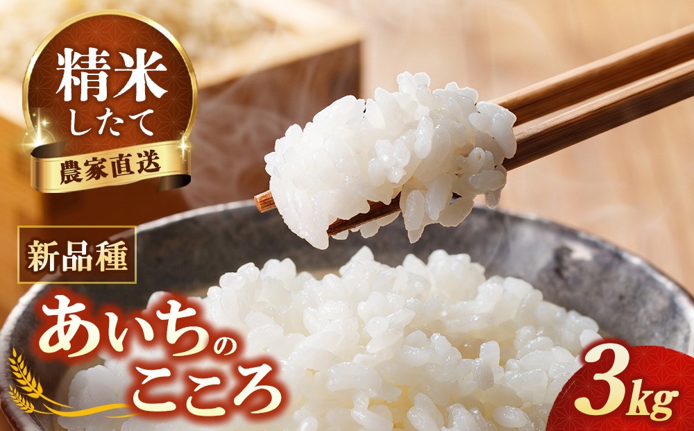 【先行予約】新米 令和8年産 あいちのこころ 3kg ※2026年10月～発送