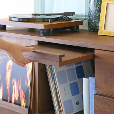 ふるさと納税 筑後市 本棚  レッチェ 40マガジンレコードラック ウォルナット【10年保証】【高野木工】 |  | 03