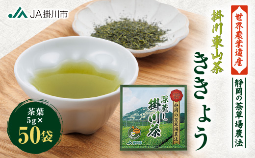 掛川東山茶「ききょう」茶葉　5g×50袋【配送不可地域：離島・沖縄県】【1718471】