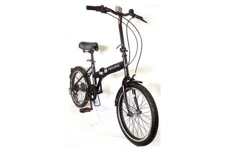 パンクしないオリタタミ自転車 MOVONA ワイドタイヤ 20型 6段変速【ブラック】武田産業【四日市市 で人気の返礼品 ノーパンク 武田産業 折り畳み自転車 三重県 四日市 四日市市ふるさと納税】