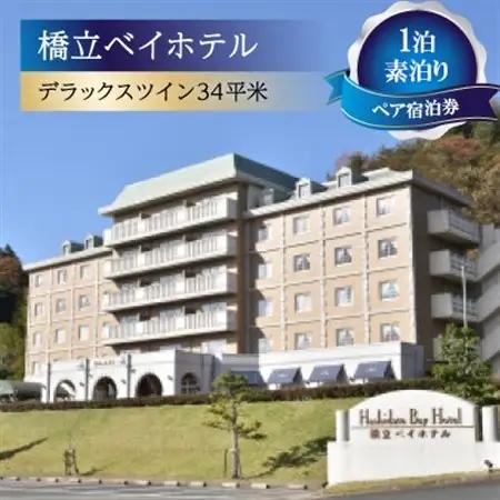 【橋立ベイホテル】ペア宿泊券　1泊素泊り　デラックスツイン34平米【1476099】