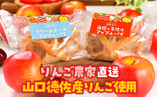 
D305 山口・徳佐　林檎の樹ららのアップルパイセット（２種類　各４個　合計８個入）
