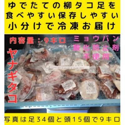 ふるさと納税 白老町 浜ゆでたこ 計9000g 北海道白老町産