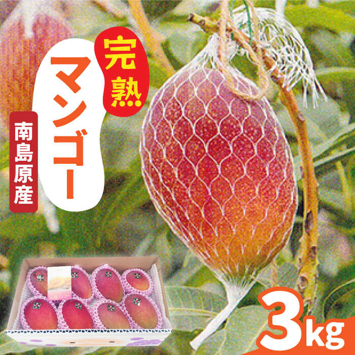 【ふるさと納税】【2027年7月～発送】南島原産 完熟マンゴー 3kg / マンゴー まんごー フルーツ 果物 完熟 期間限定 / 南島原市 / 松川農園 [SAX003]