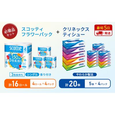 ふるさと納税 岩沼市 ティッシュ+トイレットペーパー4P[No.5704-1794] |  | 01