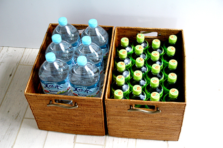 アタ ウエーブ取っ手収納ボックス（無地・W36×D26×H24）　BAX-444SIN