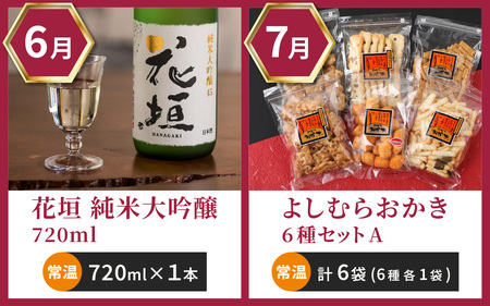 【越前おおの季節の恵み定期便　12回コース】　Aコース（毎月・全12回お届け）