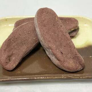 かんば餅（大）1本～紫芋入～ 750g 750グラム むらさきいも ムラサキイモ 紫芋 さつまいも サツマイモ かんば 干し芋 ほしいも 天日干し もち米 お餅 おもち かんころ餅 かんころもち_イメ