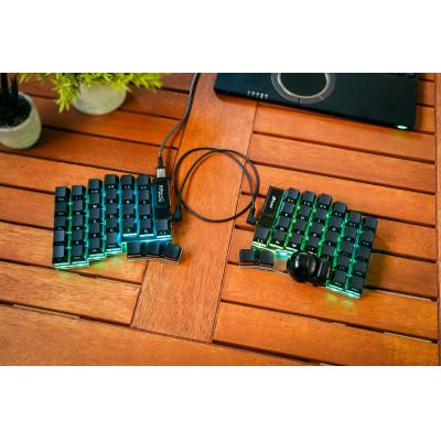 ふるさと納税 飛騨市 トラックボール付き60%左右分割キーボードキット Keyball61 黒 |  | 01