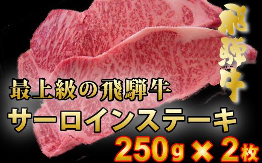 
【60152】ステーキ用最上級飛騨牛サーロイン250ｇ×2
