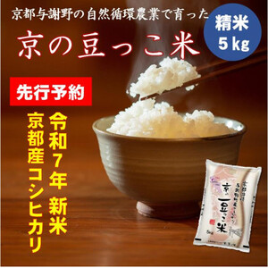 【令和5年産】京都府産「京の豆っこ米」5kg　農家直送【1457196】