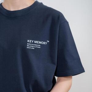 《1》【KEYMEMORY 鎌倉】ヘビーコットンTシャツ NAVY