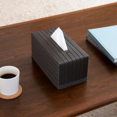 ふるさと納税 奥州市 心地よい暮らしをつくる ティッシュケース Max チャコールグレー バンドシー [AR112] |  | 02