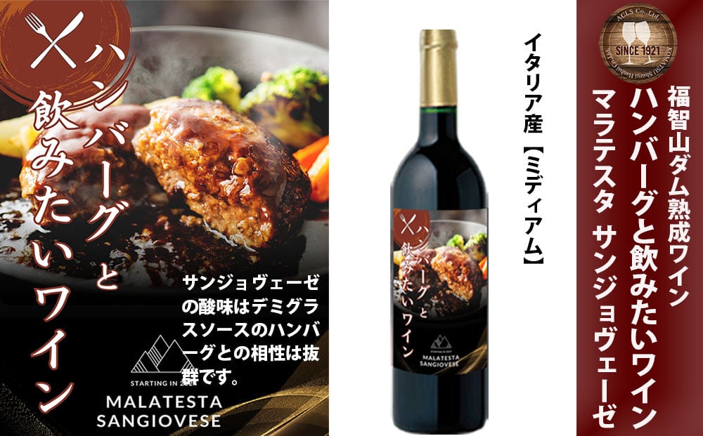 
            福智山ダム熟成 ハンバーグと飲みたい赤ワイン FD335 熟成ワイン ワイン 赤 酒 お酒
          