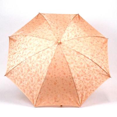 ふるさと納税 富士吉田市 花ジャガード(晴雨兼用折りたたみ傘)オレンジ |  | 02