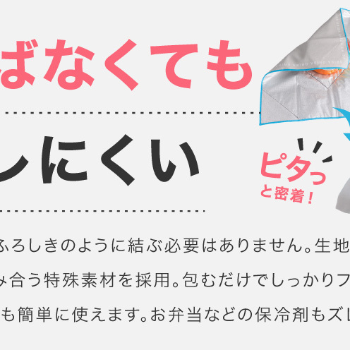 ORIBA 保冷ふろしき40（小）ブルー【風呂敷 ふろしき 保冷バッグ エコバッグ 日用品 雑貨 鞄 かばん 夏 保冷 ALOHAS】 099H4979_イメージ5