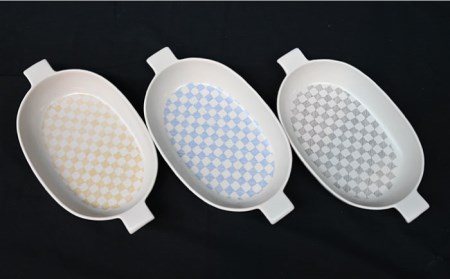 【波佐見焼】オーブンウェア グラタン皿 楕円グラタン鉢 3点セット 耐熱食器 オーブン可 食器 皿 【協立陶器】 [TC66] 波佐見焼