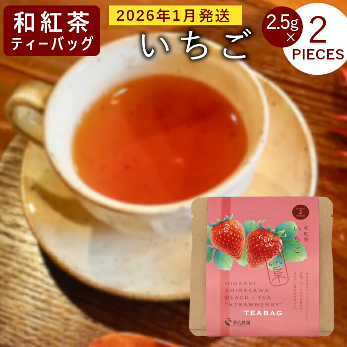 【ふるさと納税】和紅茶ティーバッグ いちご 1袋 5g 2.5g×2個 東白川村産 岐阜県産 和紅茶 紅茶 ティー ティーバッグ お茶 ティーバック ティーパック ホット アイス おためし お試し 1000円 1000円ポッキリ お買い物マラソン 買い回り 【先行受付品/2026年1月発送予定】
