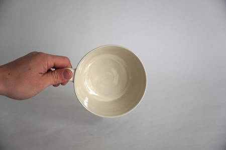 【国造焼】白飛鉋スープカップペア【2客】 食器  スープカップ カップ 焼き物