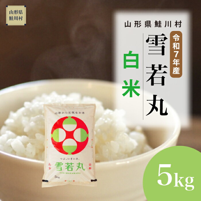 【ふるさと納税】＜令和7年産米＞ 鮭川村 雪若丸 【白米】 5kg （5kg×1袋）＜配送時期選べます＞