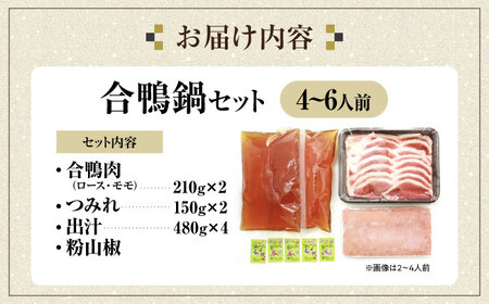 【冷凍】合鴨鍋セット 4-6人前　滋賀県長浜市/株式会社 一湖房[AQCB012]