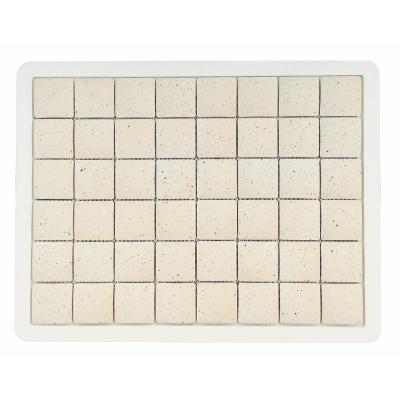 ふるさと納税 茨木市 珪藻土タイルバスマット ホワイトS |  | 01