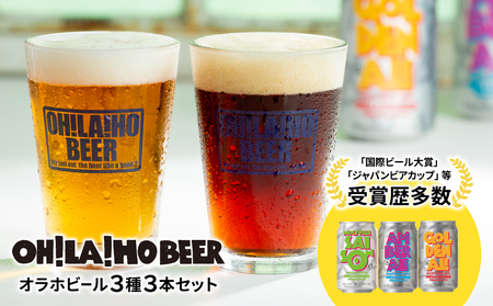 【オラホビール】3種飲み比べ3本セット（ゴールデンエール、アンバーエール、ヌーベルセゾン、 クラフトビール 飲み比べ）