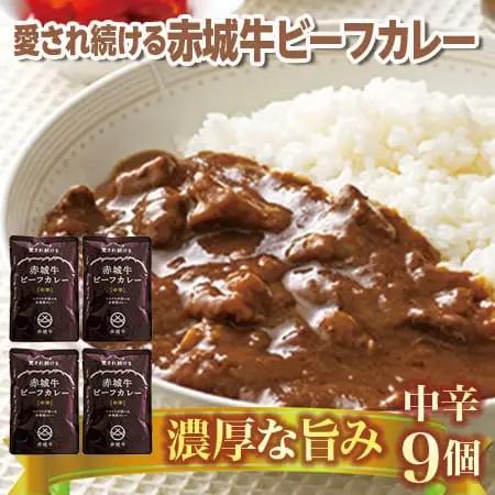 【愛され続ける】赤城牛ビーフカレー 中辛（9個）  カレー レトルト
