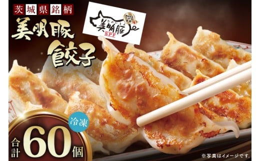 自慢の1品！木村屋の美明豚餃子 60個入り｜肉 お肉 豚肉 美明豚 ブランド豚 国産 餃子 ギョウザ 肉の木村屋 茨城県 行方市(J-20)