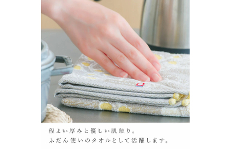 （今治タオルブランド認定）Taoyaka フェイスタオル 4枚セット  （オリーブ） [I002920FT4G]