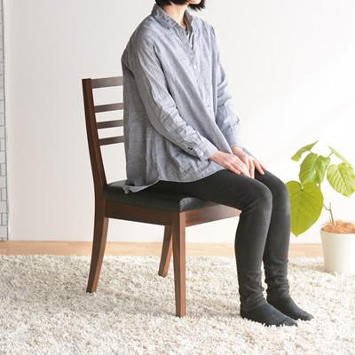 ふるさと納税 大川市 ダイニングチェア　DCゴーダ ウレタン オールマイティブラック ウォールナット |  | 03