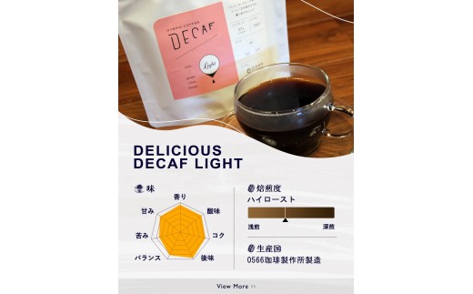
                  美味しいデカフェ《LIGHT　ライト》 80ｇ DECAF LIGHT　デカフェ・ライト １パック 80ｇ（3262）
                