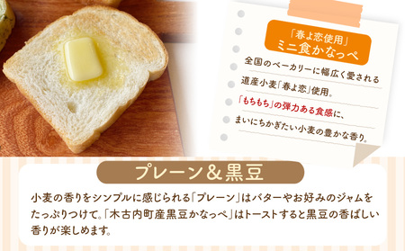 ミニ食かなっぺ2種セット【プレーン4個/黒豆2個　計6個】