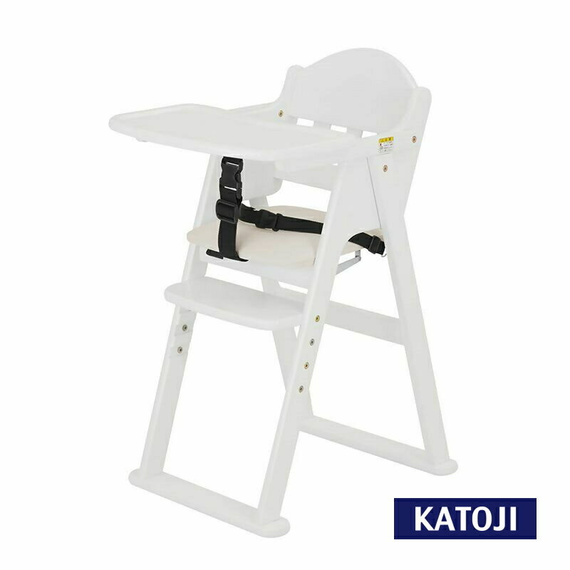 【ふるさと納税】カトージ 木製ハイチェアCENAlx （ホワイト） | カトージ KATOJI 子ども 赤ちゃん 幼児 椅子 ブランド 子育て 家具 おしゃれ かわいい 折りたたみ ハイチェア キッズチェア テーブル付き 高さ調節 ベルト チャイルドチェア 木製 子供用 ホワイト