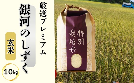 ＜ 令和8年産 予約受付 ＞ 銀河のしずく 厳選プレミアム 玄米 10kg 【2233】
