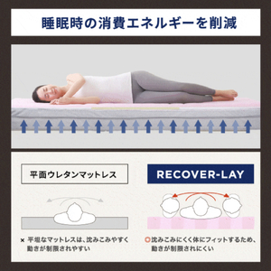 X-BALANCE RECOVER-LAY （セミダブル・ライトグレー）