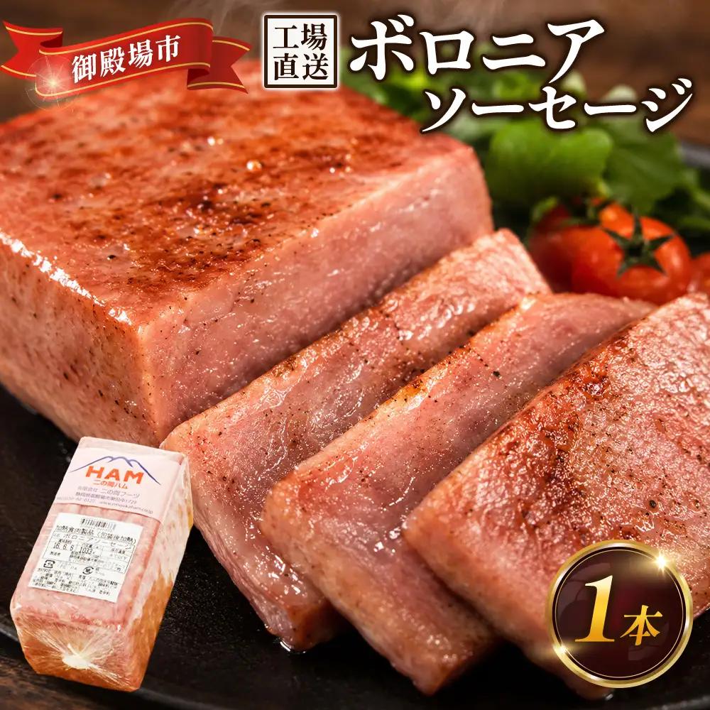 二の岡ハム ボロニアソーセージ 1040g×1本 | ソーセージ 肉 豚肉