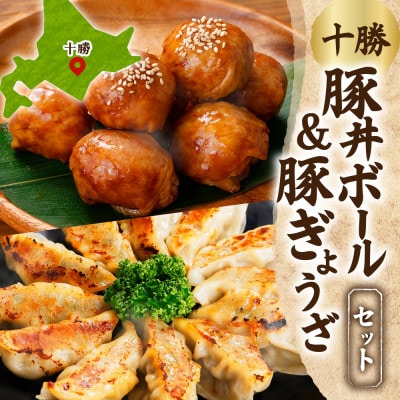 十勝 豚丼ボール＆ぎょうざセット(各1パック)秘伝のタレ付き 北海道産豚肉使用 北海道 帯広市【配送不可地域：離島】【1555429】