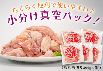 高知県産若鶏 もも角切り1.5kg ブランド鶏 よさこい尾鶏