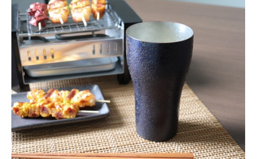 
鎚起銅器職人とのコラボタンブラー「WABISABI」～和・美・咲味～【咲味】(ブルー) FCCS060008
