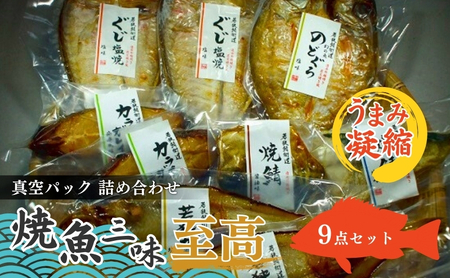 焼魚ざんまい 至高 真空パック焼魚9点セット 焼魚ざんまい