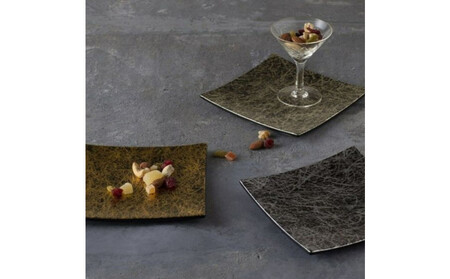 風まぜ雪・雲間の月影 小 ペア（金箔四号色）