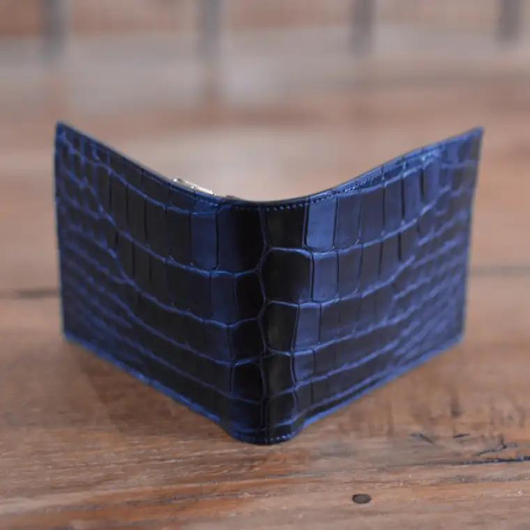 革製品 二つ折り財布 HalfWallet クロコダイル BB016
